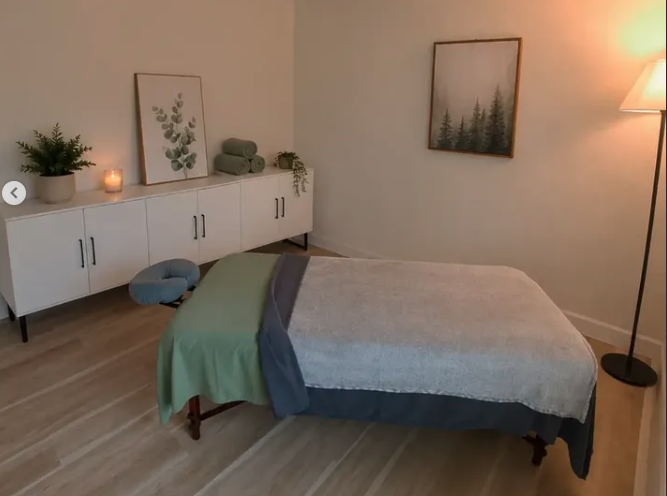 Therapeutic massage session by a licensed massage therapist